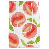 Waterverf Peach Patroon  Medium Cadeauzakje (Achterkant)