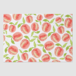 Waterverf Peach Patroon Tissuepapier