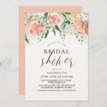 Waterverf Peach Roos Virtual Floral Vrijgezellenfe