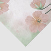 Waterverf Peach roze ventilator ontkoppeling Tissuepapier (Detail)