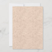 Waterverf Peach Sage Green Floral Vrijgezellenfees Kaart (Achterkant)