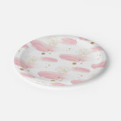 Waterverf Peach Splash Papieren Bordje (Gekanteld)