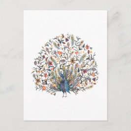 Waterverf Peacock Briefkaart