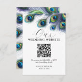 Waterverf Peacock bruiloft behuizing Kaarten (Voorkant / Achterkant)