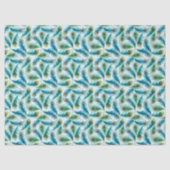 Waterverf Peacock Featers Pattern Tissuepapier (Voorkant)