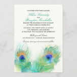 Waterverf Peacock Feather Wedding Kaart<br><div class="desc">Een populair thema voor bruiloften is de pauwenveer. Mooie lichte waterverf van twee pauwenveren. Als je iets wilt veranderen aan dit ontwerp, aarzel dan niet om me te e-mailen op paula@labellarue.com Als je andere kaarten nodig hebt, zoals rsvp, menu, receptie etc en je ziet ze niet in mijn winkel, neem...</div>