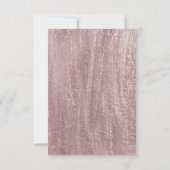 Waterverf Peacock Floral RSVP Kaart (Achterkant)