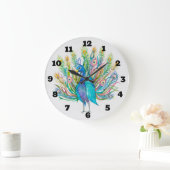 Waterverf Peacock Grote Klok (Huis)