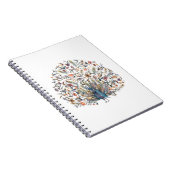 Waterverf Peacock Notitieboek (Rechterzijde)