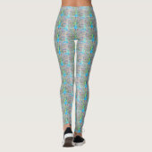 Waterverf Peacock Painting Leggings (Achterkant)