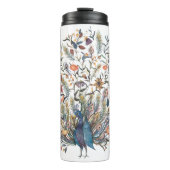 Waterverf Peacock Thermosbeker (Voorkant)