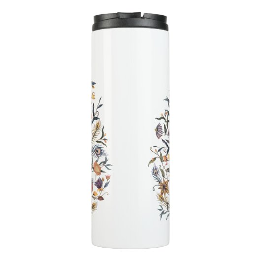 Waterverf Peacock Thermosbeker (Achterkant)