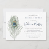 Waterverf Peacock-Vrijgezellenfeest Kaart (Voorkant)