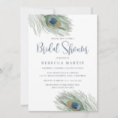 Waterverf Peacock-Vrijgezellenfeest Kaart (Voorkant)