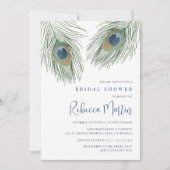 Waterverf Peacock-Vrijgezellenfeest Kaart (Voorkant)