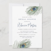 Waterverf Peacock-Vrijgezellenfeest Kaart (Voorkant)