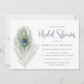 Waterverf Peacock-Vrijgezellenfeest Kaart (Voorkant)