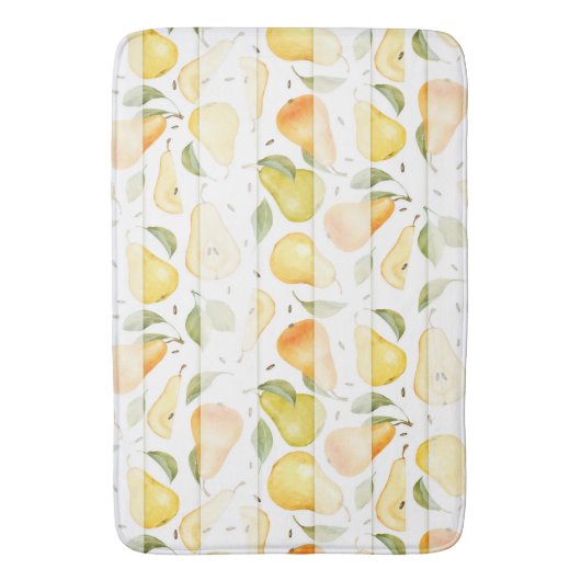 Waterverf Pear Fresh Fruit Pattern Badmat (Voorkant Verticaal)