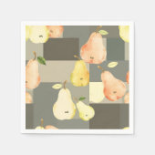 Waterverf Pear Patchwork Pattern Design Servet (Voorkant)