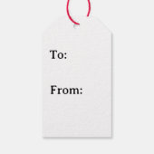 Waterverf Pearls kerstboom Cadeaulabel (Achterkant)