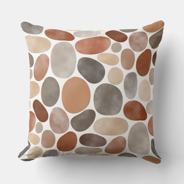 Waterverf Pebbles 230921 Kussen (Voorkant)