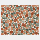 Waterverf Pebbles 270921 Fleece Deken (Voorkant (Horizontaal))