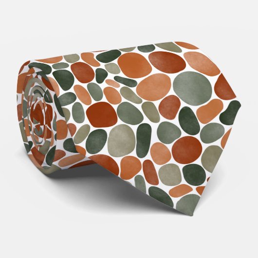 Waterverf Pebbles 270921 Stropdas (Opgerold)