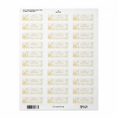 Waterverf Peer Bloemetuin Retouradres Etiket (Full Sheet)