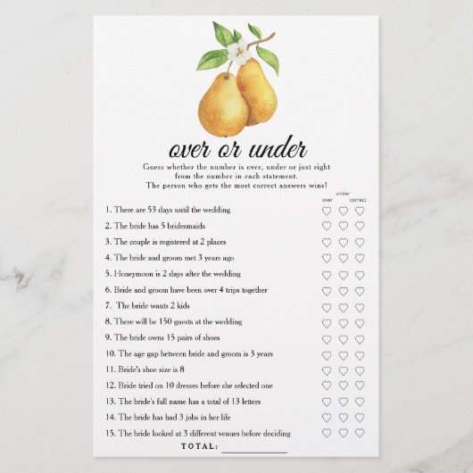 Waterverf peer Vrijgezellenfeest Over of onder het (Voorkant)