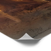 Waterverf pelgrimpad door de bossen poster (Hoek)