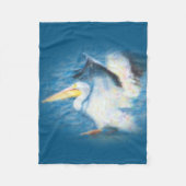 waterverf pelicaan 17 deegdeken fleece deken (Voorkant)