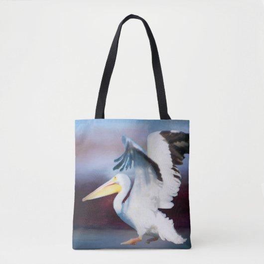 waterverf pelicaan 18 all-over tas (Voorkant)