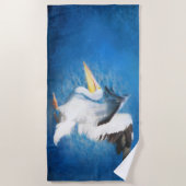 waterverf pelicaanse badhanddoek 2 (Voorkant)