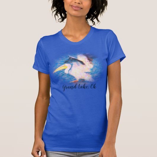 waterverf pelikaan 19 t-shirt (Voorkant)