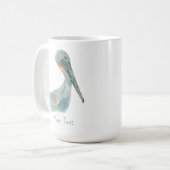 Waterverf Pelikaan Koffiemok (Voorkant links)