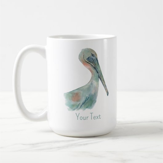Waterverf Pelikaan Koffiemok (Links)