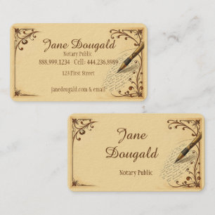 Waterverf  Pen Classic Notaris Visitekaartje