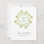 Waterverf, pen en inkt Magnolia Wreator Bedankkaart (Voorkant)