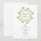 Waterverf, pen en inkt Magnolia Wreator Kaart (Voorkant / Achterkant)