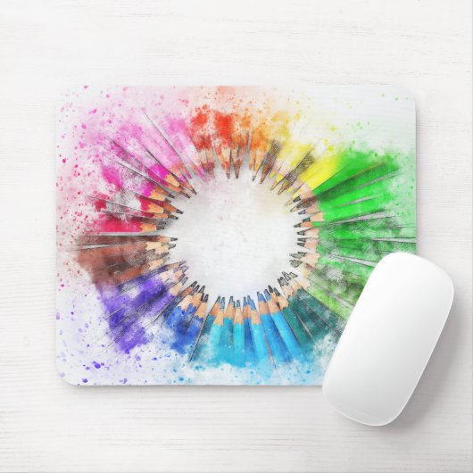 Waterverf Pencils Muismat (Met muis)