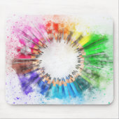 Waterverf Pencils Muismat (Voorkant)