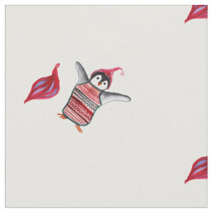 Waterverf Penguin Art  Stof