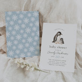 Waterverf Penguin Boy Baby shower Kaart