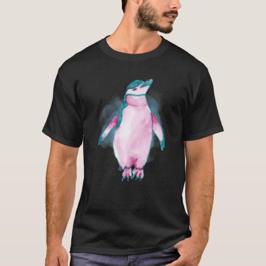 Waterverf Penguin Deep Ocean Creaters and Rift L T-shirt (Voorkant)