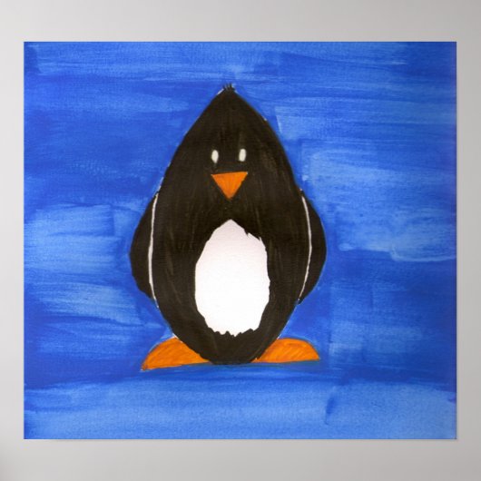 Waterverf Penguin Poster (Voorkant)