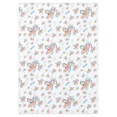 Waterverf Penguin Vliegtuig Party Tafelkleed (Voorkant)