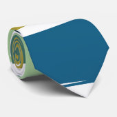 Waterverf penseel geeft kleurrijk weer stropdas (Opgerold)