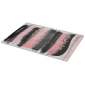 Waterverf Penseel lijnen Roos Gold Faux Glitter Snijplank (Hoek)