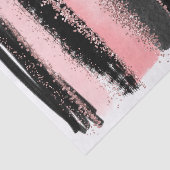 Waterverf Penseel lijnen Roos Gold Faux Glitter Tissuepapier (Detail)