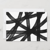 Waterverf penseelrand | Uitnodiging tot weddenscha (Achterkant)